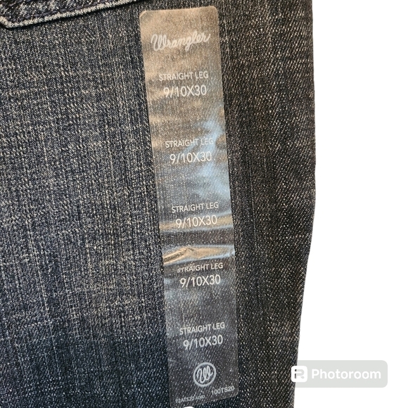 NWT STRAIGHT LEG WRANGLERS SIZE 9/10x30 - Picture 3 of 7